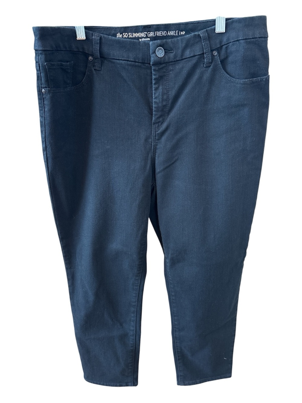 Chicos Black Slim Girlfriend Ankle Jeans